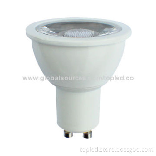 High-efficiency COB 4W GU10 Dimmable LED Spotlight, SGS-certified